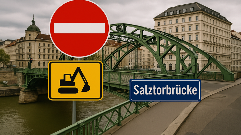 Titelbild zu „Wien im Brücken-Chaos: Salztorbrücke vor dem Aus – Was das für Sie bedeutet!“