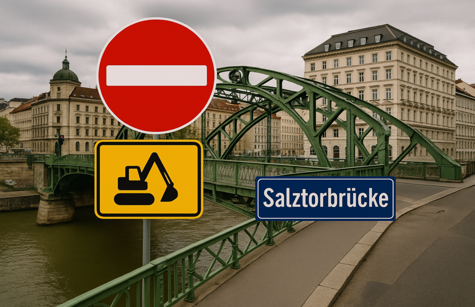 Titelbild zu „Wien im Brücken-Chaos: Salztorbrücke vor dem Aus – Was das für Sie bedeutet!“
