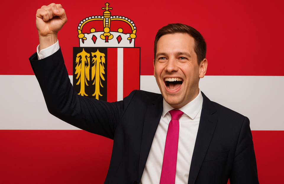 Titelbild zu „NEOS-Sensation in Oberösterreich: Felix Eypeltauer rockt die Landtagswahlen!“